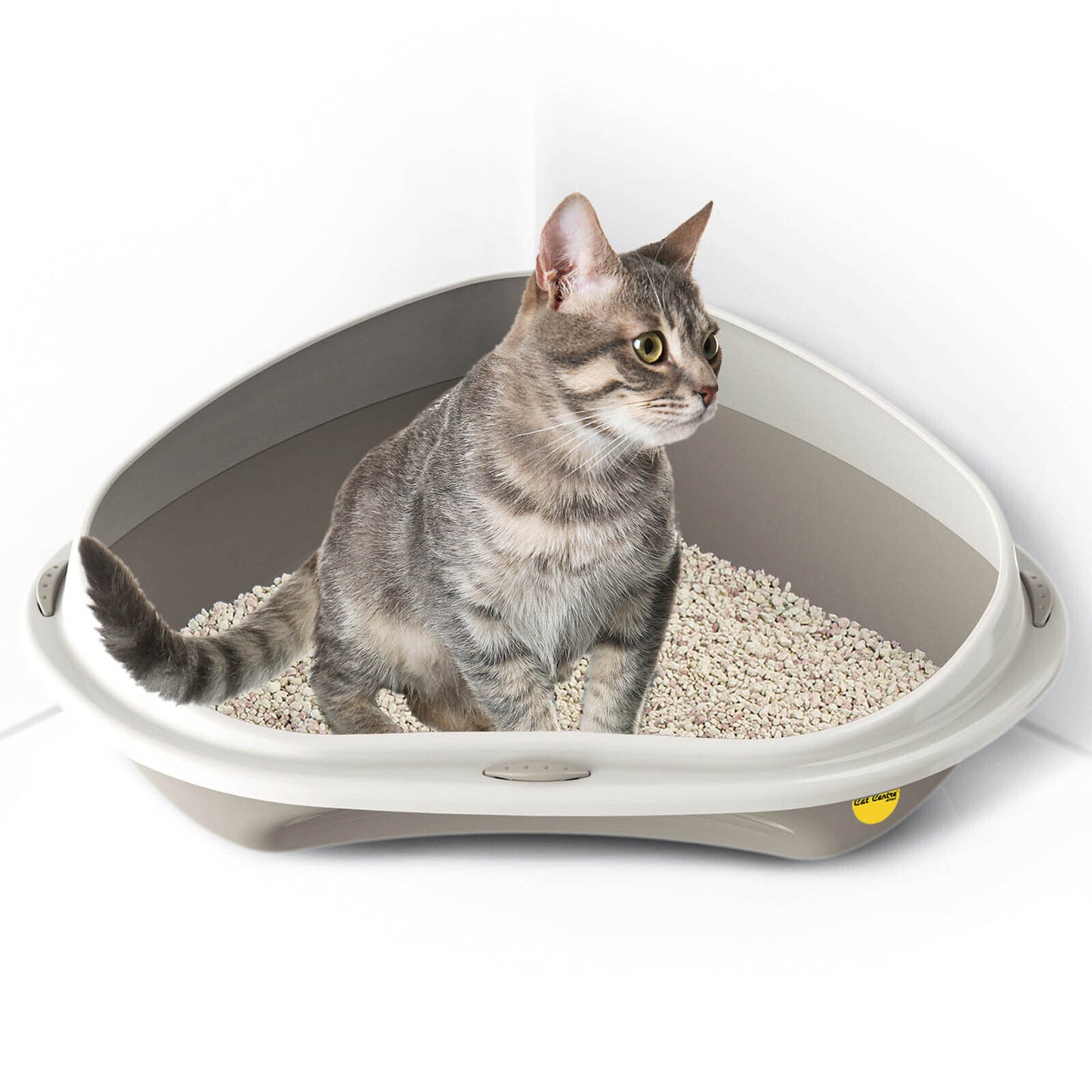 Cat Corner Litter Tray Large or Jumbo Rim Pet Open Toilet Pan Box Cat Centre?